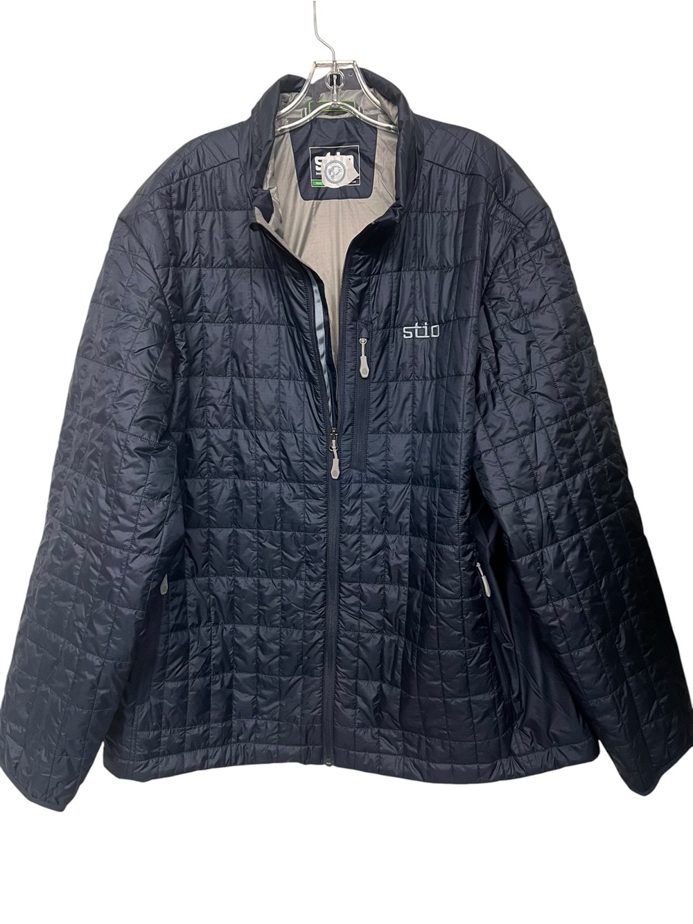 New Mens Stio Azura Insulated Quilted Navy Mountain Shadow Jacket XXL
